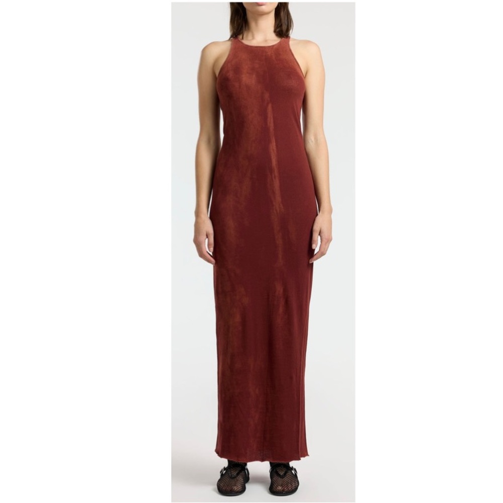 Cotton Citizen Melbourne Supima Micromodal Racerback Side Slit Maxi Dress Medium